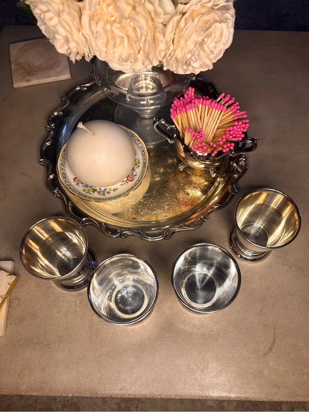 Classic Silver-Plated Julep Cups - Set of 4